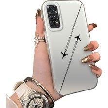 Ucuc Redmi Note 12S Uyumlu Sert Akrilik Arka Silikon Kenar Lens Koruma Kılıf