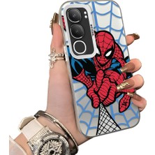 Ucuc Vivo Y19S 4G/Y19S Pro Uyumlu Sert Akrilik Arka Silikon Kenar Lens Koruma Kılıf
