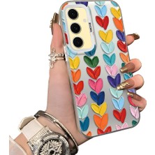 Ucuc Samsung Galaxy S24 Fe Uyumlu Sert Akrilik Arka Silikon Kenar Lens Koruma Kılıf