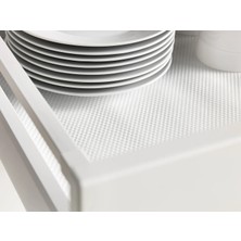 IKEA Çekmece Örtüsü 150X50 cm Çekmece Dolap Içi Örtü Kaydırmaz Altlık Beyaz Kayma Önleyici Beyaz Renk