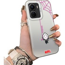Ucuc Vivo Y02S Uyumlu Sert Akrilik Arka Silikon Kenar Lens Koruma Kılıf