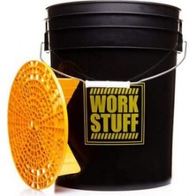 Work Stuff Siyah Detaylandırma Kovası Rınse ( Durulama ) - 20 Litre + Grit Guard (Süzgeç)