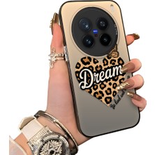 Ucuc Vivo X200 Pro Uyumlu Sert Akrilik Arka Silikon Kenar Lens Koruma Kılıf