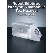Stavye Roborock Qrevo Master ve Slim Uyumlu Yıkanabilir Toz Torbası - Sürekli Kullanım