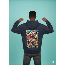 Lenithra Pop Art Coca Cola Sırt Baskılı Unisex Oversize Hoodie