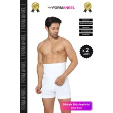 Carlburn #boxerkorse Göbek Düzleştirici Bel Basen Toparlayıcı Sıkılaştırıcı Duble Erkek Boxer Korse - 2 Adet