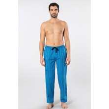 Cacharel Erkek Dokuma Pijama Tek Alt 2240/MAVI 3