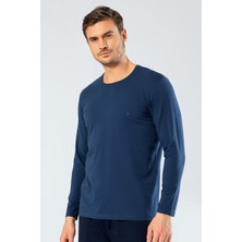 Cacharel Erkek Uzun Kollu T-Shirt 1333/İNDIGO