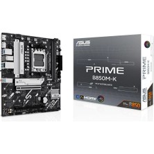 Asus Prıme B850M-K Am5 Ddr5 8400MHZ(OC) HDMI Matx Anakart