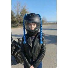 Beta Tasarım Motosiklet Motor Kask Saçı Örgülü
