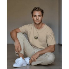 Muhtar Store Kangal Köpek Baskılı Unisex Oversize Tişört – Minimal Anadolu Çoban Köpeği Tasarım