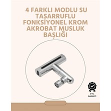 Beruflic 360° Dönüşlü Su Akışı Başlığı | 4'ü 1 Arada Kullanım
