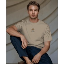 Muhtar Store Pitbull Köpek Baskılı Unisex Oversize Tişört – Minimal Güçlü Pitbull Tasarım