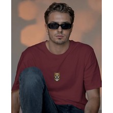 Muhtar Store Pitbull Köpek Baskılı Unisex Oversize Tişört – Minimal Güçlü Pitbull Tasarım