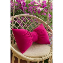 Hobizer Tekstil Dekoratif Fiyonk Puf Yastık 50X40 cm