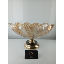 Palpe 37CM Kristal Meyvelik Şekerlik Sunumluk Söz Nişan Kız Isteme Çikolatalık Şık Kase Ikramlık