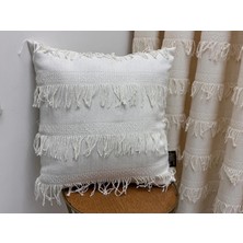 Nivemes Home Nivemeshome Arven Ekru 45X45 Dolgulu Kırlent Kılıfı