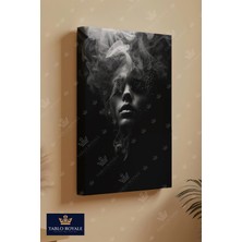 Tablo Royale Kül ve Duman Arasında  Kadın Soyut Görsel Kanvas Tablo - Salon Tablo