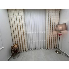 Nivemes Home Nivemeshome Arven Ekru 1/3 Pileli Fon Perde Apm