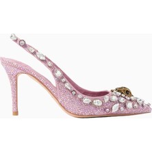 Kurt Geiger Belgravia High Slingback Şık ve Zarif Kadın Topuklu Ayakkabı