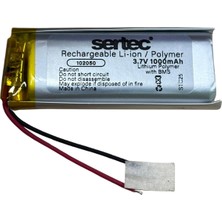 Colezium 102050 3.7V 1000MAH Li-Polymer Pil (DEVRELI/1.5A)