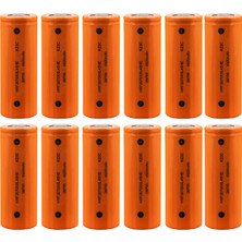 Hda 26700 3.2V 4500MAH 2c/1c Şarj Edilebilir Li-Ion Pil 12 Adet