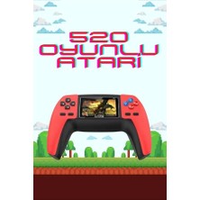 Beruflic 520 Retro Oyunlu El Konsolu Atari Oyun Konsolu Taşınabilir