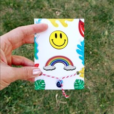 toptanbuldum 2'li Ahşap Rozet Marteniçka Bileklik Hediyeli -Çanta-Broş-Aksesuar