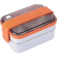 Vagonlife Çift Katmanlı Paslanmaz Çelik Beslenme Kabı - 1200 ml Beslenme Kutusu