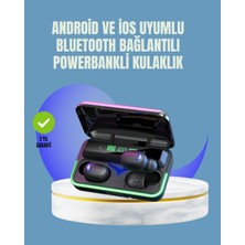 Maxdora Uzun Pil Ömürlü E10 Powerbank Bluetooth Kulaklık LED Gösterge - MX002U-7JREY8