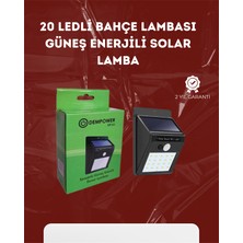 Maxdora Su Geçirmez 20 LED Solar Aydınlatma | Dış Mekan Için Pır Hareket Sensörü ile  - MX002U-7JH5U