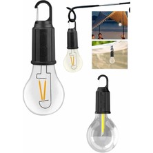 Maxdora Askılı Kırılmaz LED Işık Kamp Bahçe Lambası Taşınabilir LED Ampul Şarjlı - MX002U-7JHOR