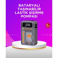 Maxdora Mini Boy Elektrikli Şarjlı Yüksek Basınçlı Lastik Şişirme Pompası - MX002U-7JSP62