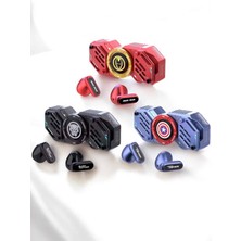 Maxdora Kırmızı Kablosuz Bluetooth Kulaklık Stres Çarklı Oyuncu Kulaklığı - MX002U-7K28U4