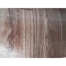 Kadirtarım Pvc Parke Desenli Yer Muşambası 1 x 11 Metre Kahve Rengi Keçeli Popfleks Mineflö