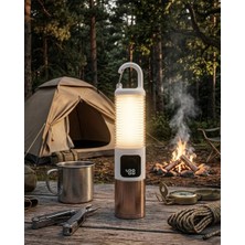 Maxdora Taşınabilir LED Kamp Feneri USB Şarjlı Yüksek Parlaklık 500 Lümen Güç Göst - MX002U-7K1JH