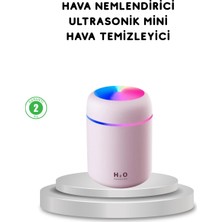 Maxdora USB Bağlantılı LED Işıklı Hava Nemlendirici – Sessiz ve Kullanıcı Dostu Ta - MX002U-7JGA3