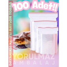 Yorulmaz Ambalaj 💚13X16 Kilitli Torba 100’LÜ – Şeffaf Zipli Poşet (Orta Boy Dayanıklı)