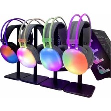 Maxdora Rgb Işıklı Yüksek Ses Kaliteli Kablosuz Kulak Üstü Bluetooth Kulaklık - MX002U-7JHQQ2