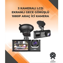 Maxdora 3 Kameralı Dashcam Sistem – Geri Görüş Yardımı Park Koruması ve G-Sensör - MX002U-7JHEK4