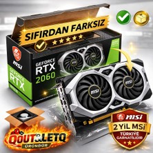 MSI Msı Geforce Rtx 2060 Ventus Gp Gddr6 6gb 192BIT HDMI 3x Displayport Oyuncu (Gaming) Ekran Kartı