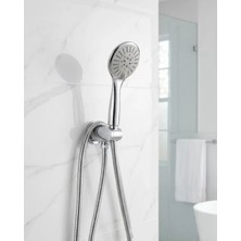 Maxdora Duş Başlığı Seti Spiral Hortum Hareketli El Duşu Tutacağı Kirece Dayanıklı - MX002U-7K3EN