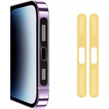 Maxdora Ally iPhone 15 Pro Max  Için Anti-Dust Toz ve Kir Önleyici Sticker 2 Adet Set-(57 - MX002U-7IYUE