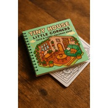 Pink Swan Craft Tiny House Little Isometric Corners – 20X20 cm Büyük Boyama Kitabı, Çocuklar ve Yetişkinler Için