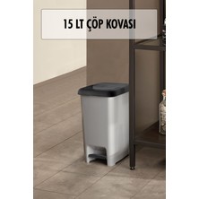 Mustran 15 Litre Basmalı Çöp Kovası