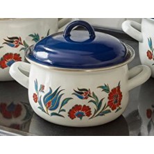 Es Dekor 18CM Emaye Derin Bombeli Tencere Koleksiyon