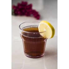 Mustran Akrilik Şeffaf 6'lı Kısa Bardak & Su Meşrubat Kahve Yanı Bardağı 300 ml ( Cam Değildir )