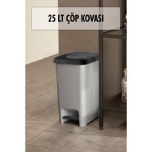Mustran 25 Litre Basmalı Çöp Kovası