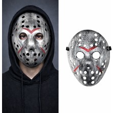 Mustran Jason Maskesi Hannibal Maskesi Metal Gümüş Renk 20X25 cm