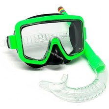 Mustran Çocuk Panoramik Geniş Görüşlü Maske Şnorkel Deniz Havuz Dalış Seti Küçük-Orta Boy